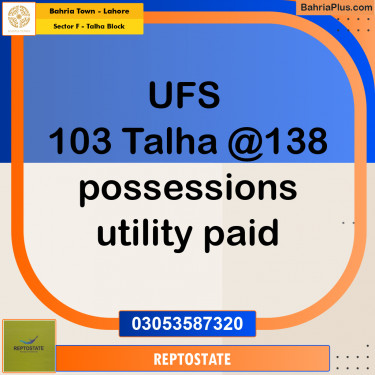 Residential Plot for Sale in Sector F - Talha Block -  Bahria Town, Lahore - (BP-180605)