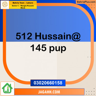 Residential Plot for Sale in Sector C - Nargis/Hussain Block -  Bahria Town, Lahore - (BP-180714)