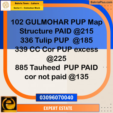 Residential Plot for Sale in Sector C - Gulmohar Block -  Bahria Town, Lahore - (BP-180736)