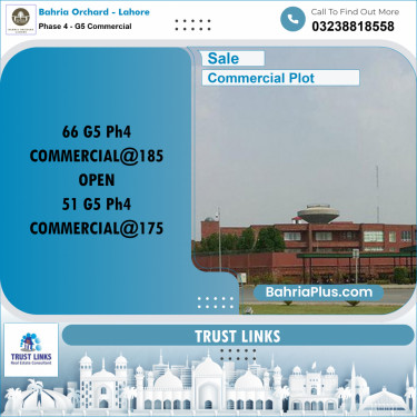 Commercial Plot for Sale in Phase 4 - G5 Commercial -  Bahria Orchard, Lahore - (BP-180963)