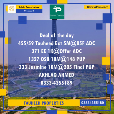 Residential Plot for Sale in Overseas B -  Bahria Town, Lahore - (BP-180964)