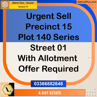 125 Sq. Yards Residential Plot for Sale in Precinct 15 -  Bahria Town, Karachi - (BP-181106)