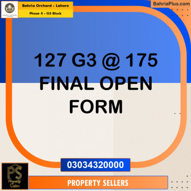Commercial Plot for Sale in Phase 4 - G3 Block -  Bahria Orchard, Lahore - (BP-181124)