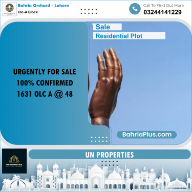 Residential Plot for Sale in OLC-A Block -  Bahria Orchard, Lahore - (BP-181130)