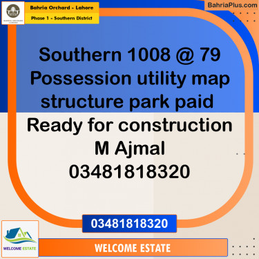 Residential Plot for Sale in Phase 1 - Southern District -  Bahria Orchard, Lahore - (BP-181388)