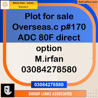 Residential Plot for Sale in Overseas C -  Bahria Town, Lahore - (BP-181540)