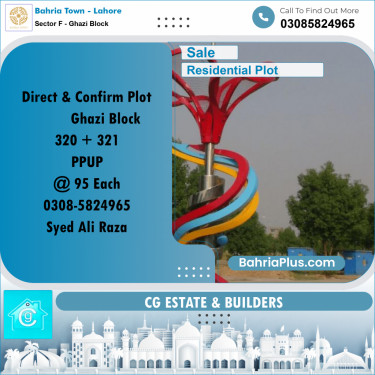 Residential Plot for Sale in Sector F - Ghazi Block -  Bahria Town, Lahore - (BP-181902)