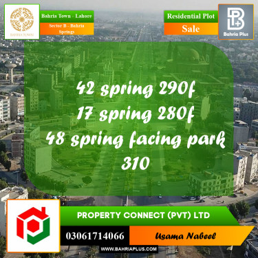 Residential Plot for Sale in Sector B - Bahria Springs -  Bahria Town, Lahore - (BP-182026)