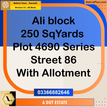 125 Sq. Yards Residential Plot for Sale in Precinct 12 - Ali Block -  Bahria Town, Karachi - (BP-182234)