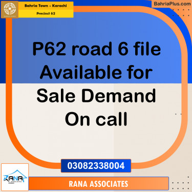 Residential Plot for Sale in Precinct 62 -  Bahria Town, Karachi - (BP-182264)