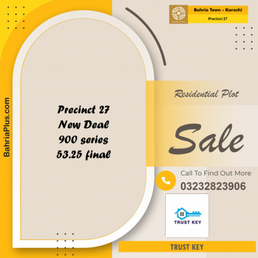 Residential Plot for Sale in Precinct 27 -  Bahria Town, Karachi - (BP-182449)