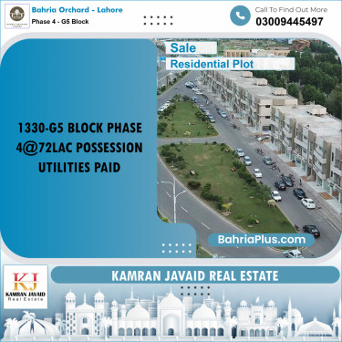 Residential Plot for Sale in Phase 4 - G5 Block -  Bahria Orchard, Lahore - (BP-182476)