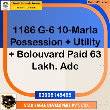 Residential Plot for Sale in Phase 4 - G6 Block -  Bahria Orchard, Lahore - (BP-182627)