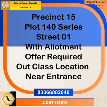 125 Sq. Yards Residential Plot for Sale in Precinct 15 -  Bahria Town, Karachi - (BP-182793)