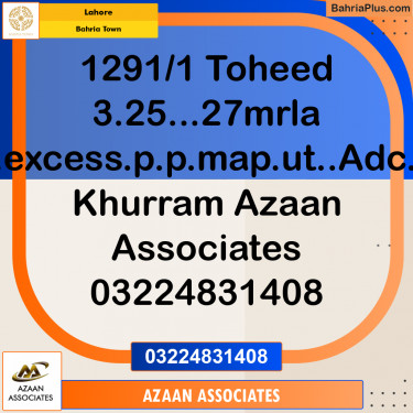 Residential Plot for Sale in Bahria Town, Lahore - (BP-182967)