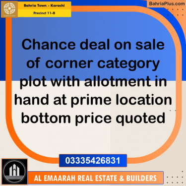 125 Sq. Yards Residential Plot for Sale in Precinct 11-B -  Bahria Town, Karachi - (BP-182992)