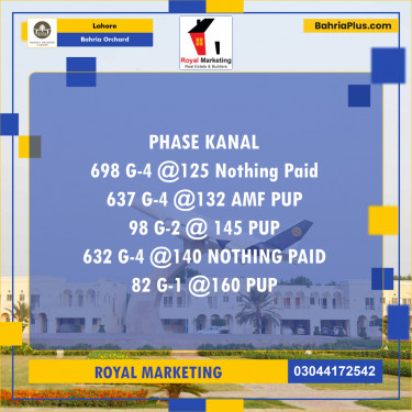 Residential Plot for Sale in Bahria Orchard, Lahore - (BP-183033)
