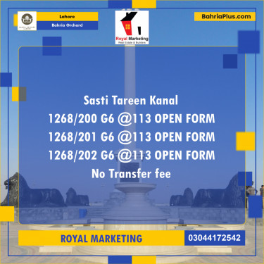 Residential Plot for Sale in Bahria Orchard, Lahore - (BP-183035)