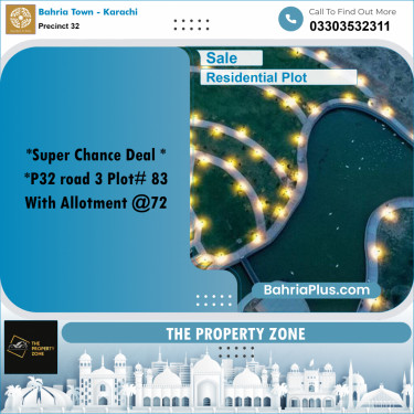 250 Sq. Yards Residential Plot for Sale in Precinct 32 -  Bahria Town, Karachi - (BP-183119)