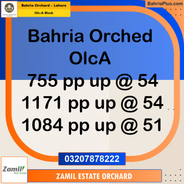 Residential Plot for Sale in OLC-A Block -  Bahria Orchard, Lahore - (BP-183257)