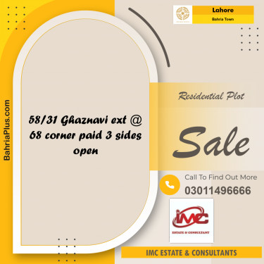 Residential Plot for Sale in Bahria Town, Lahore - (BP-183284)