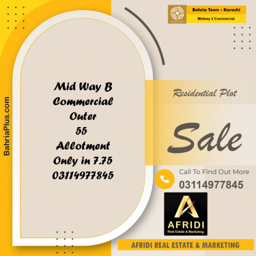 Residential Plot for Sale in Midway 2 Commercial -  Bahria Town, Karachi - (BP-183338)