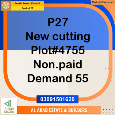 Residential Plot for Sale in Precinct 27 -  Bahria Town, Karachi - (BP-183427)