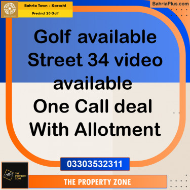 Residential Plot for Sale in Precinct 20 Golf -  Bahria Town, Karachi - (BP-183457)