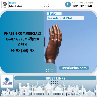 Residential Plot for Sale in Bahria Orchard, Lahore - (BP-183593)