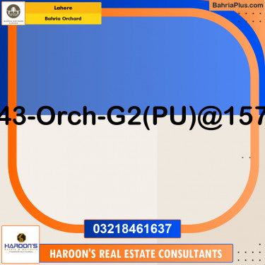 Residential Plot for Sale in Bahria Orchard, Lahore - (BP-183621)