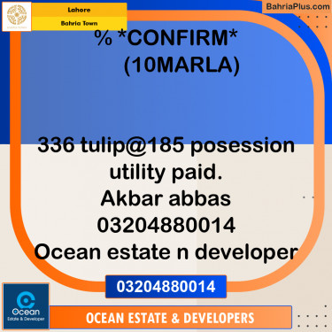 Residential Plot for Sale in Bahria Town, Lahore - (BP-183695)