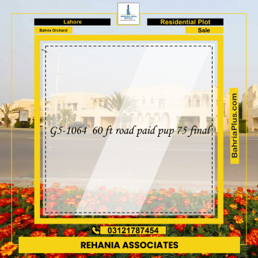 Residential Plot for Sale in Bahria Orchard, Lahore - (BP-183700)