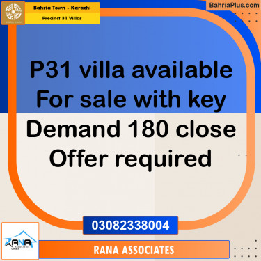 Residential Plot for Sale in Precinct 31 Villas -  Bahria Town, Karachi - (BP-183718)