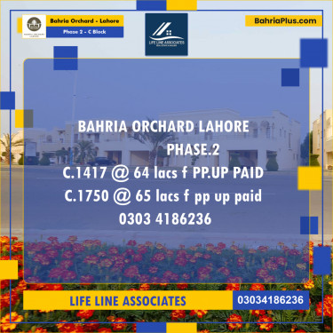 Residential Plot for Sale in Phase 2 - C Block -  Bahria Orchard, Lahore - (BP-183719)