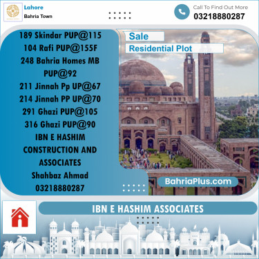 Residential Plot for Sale in Bahria Town, Lahore - (BP-183732)