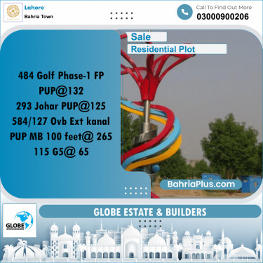 Residential Plot for Sale in Bahria Town, Lahore - (BP-183844)