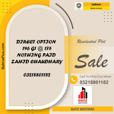Residential Plot for Sale in Bahria Orchard, Lahore - (BP-183890)