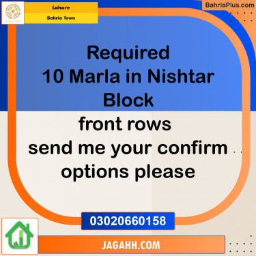 Residential Plot for Sale in Bahria Town, Lahore - (BP-183931)