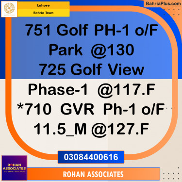Residential Plot for Sale in Bahria Town, Lahore - (BP-183968)