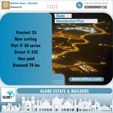 Residential Plot for Sale in Precinct 33 -  Bahria Town, Karachi - (BP-183985)