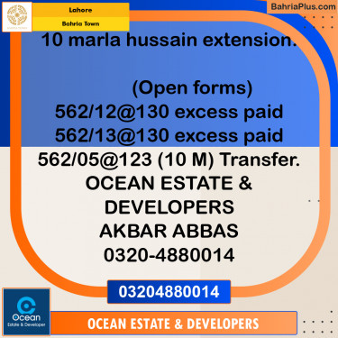 Residential Plot for Sale in Bahria Town, Lahore - (BP-184082)