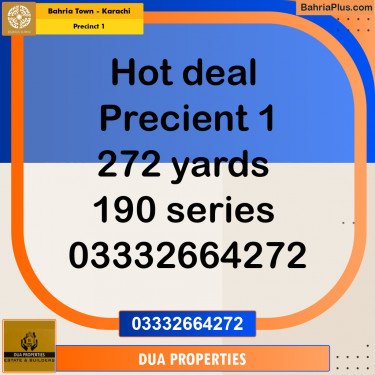 250 Sq. Yards Residential Plot for Sale in Precinct 1 -  Bahria Town, Karachi - (BP-184094)