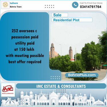 Residential Plot for Sale in Bahria Town, Lahore - (BP-184135)
