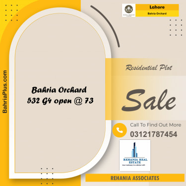 Residential Plot for Sale in Bahria Orchard, Lahore - (BP-184232)