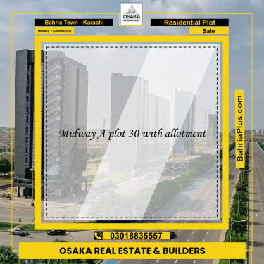 Residential Plot for Sale in Midway 2 Commercial -  Bahria Town, Karachi - (BP-184419)