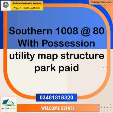 Residential Plot for Sale in Phase 1 - Southern District -  Bahria Orchard, Lahore - (BP-184577)