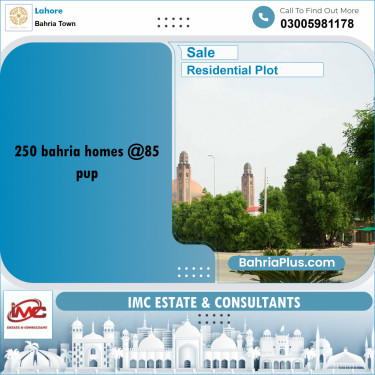 Residential Plot for Sale in Bahria Town, Lahore - (BP-184774)