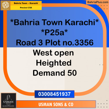 125 Sq. Yards Residential Plot for Sale in Precinct 25A -  Bahria Town, Karachi - (BP-184779)
