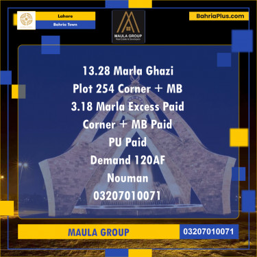 Residential Plot for Sale in Bahria Town, Lahore - (BP-184898)