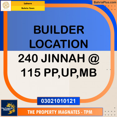 Residential Plot for Sale in Bahria Town, Lahore - (BP-184974)